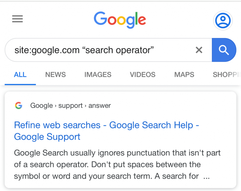 The Complete List of Google's Search Operators Climb Marketing